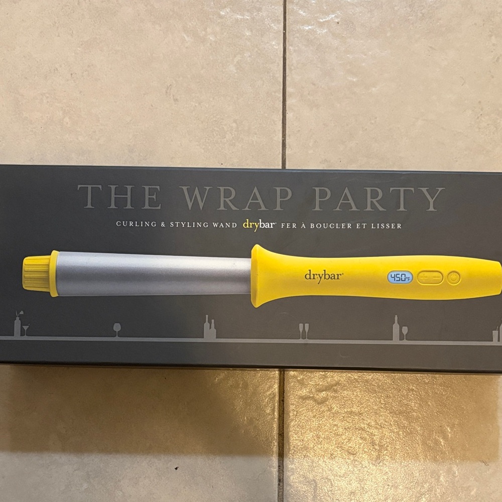 Drybar Wrap Party Wand - Yellow and Silver